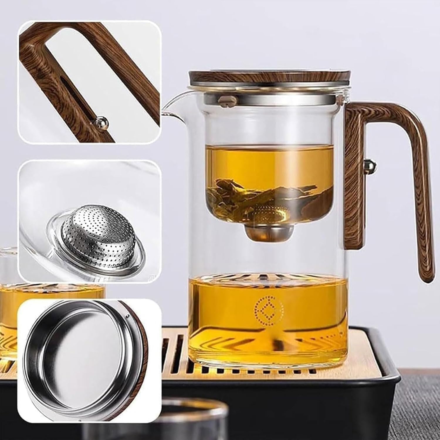 Théière Enchanti 600/800 ml – Verre Borosilicaté & Infuseur Magnétique